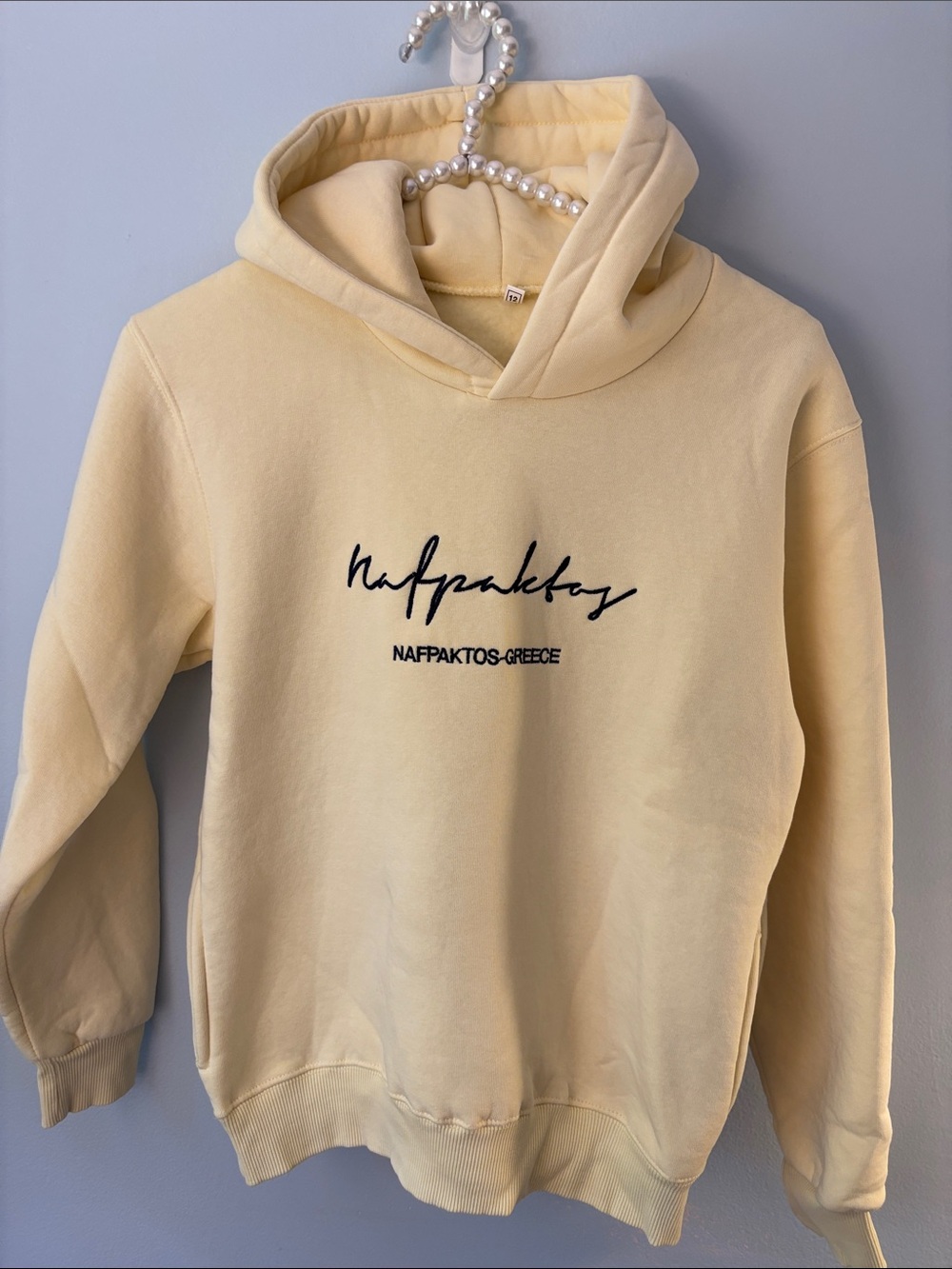 Nafpaktos Greece Yellow Hoodie